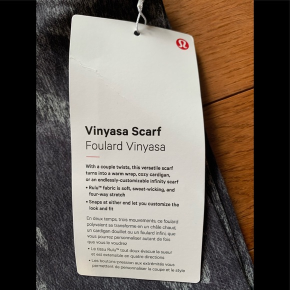 🎁Lululemon Vinyassa Cotton Scarf-Incognito… - Picture 7 of 12